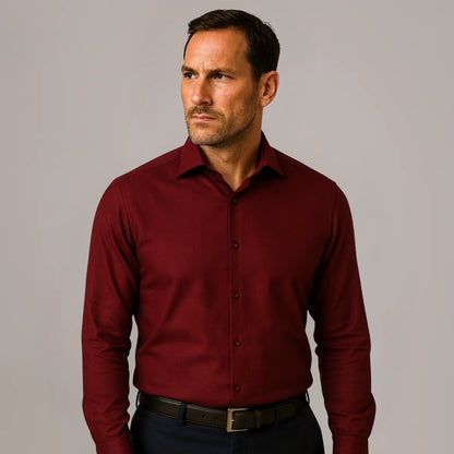 Chemise Infroissable à Coupe Ajustée